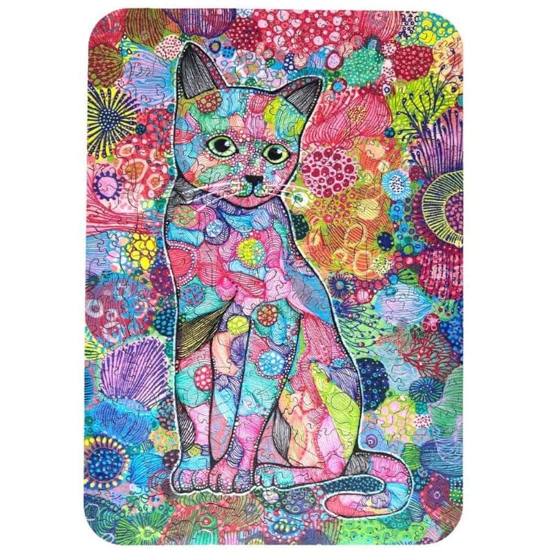 Twigg Puzzles Jigsaws Twigg Wooden Jigsaw - Carefree Cat (309pc)