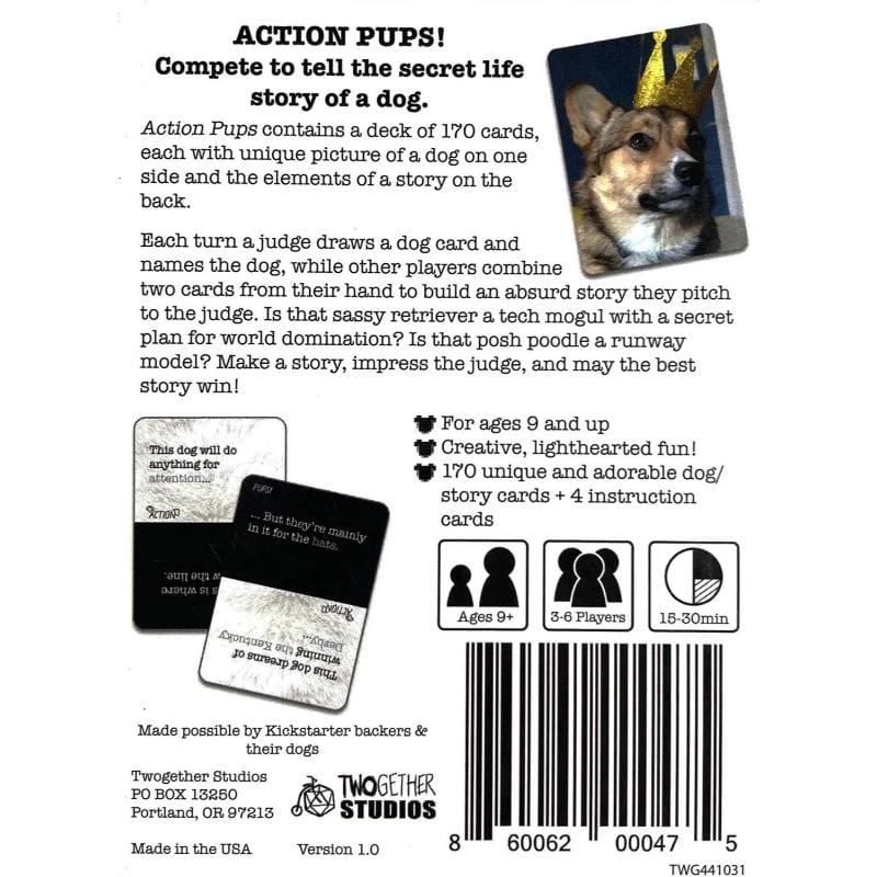 Twogether Studios Board & Card Games Action Pups - Board Game