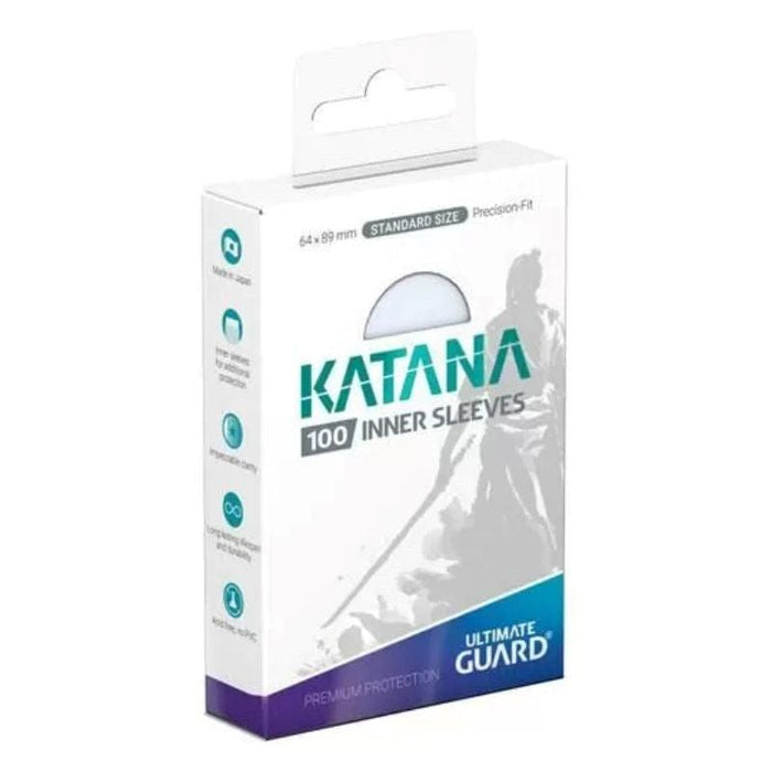 Card Sleeves - Ultimate Guard Katana - Standard Size - Inner Sleeves Transparent (100)