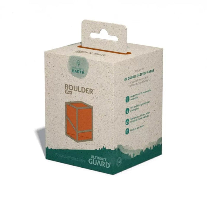 Deck Box - Ultimate Guard Return to Earth Boulder (holds 100+ cards) Deck Box Orange