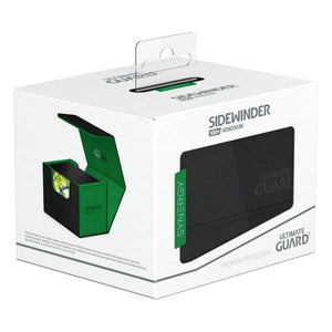 Ultimate Guard Trading Card Games Deck Box - Ultimate Guard Synergy Sidewinder (holds 100+ cards) Black/Green Deck Box
