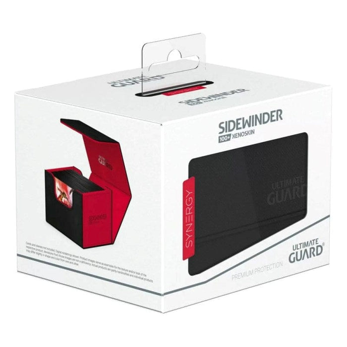 Deck Box - Ultimate Guard Synergy Sidewinder (holds 100+ cards) Black/Red Deck Box