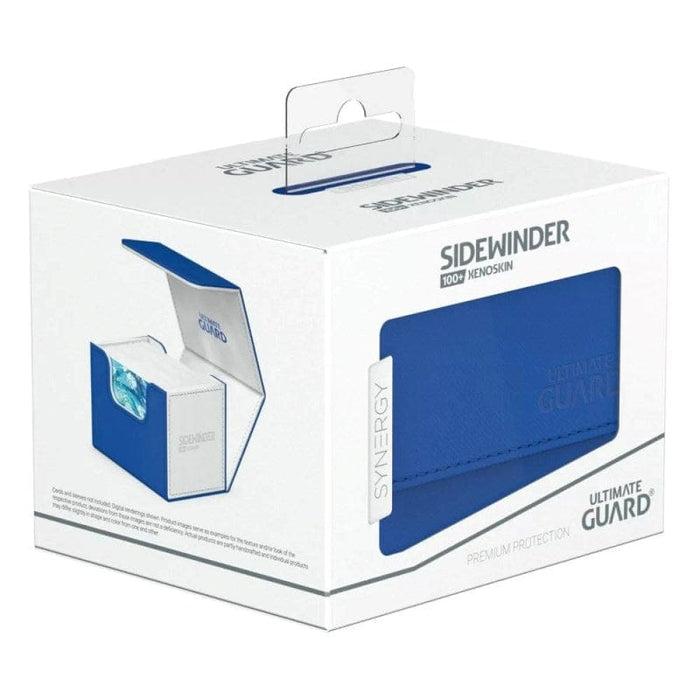 Deck Box - Ultimate Guard Synergy Sidewinder (holds 100+ cards) Blue/White Deck Box