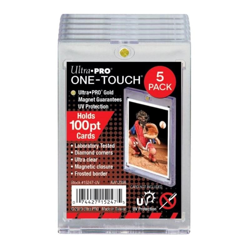Ultra Pro Trading Card Games Card Protectors - Ultra Pro - 100pt UV One Touch - Magnetic Closure (5 pack)