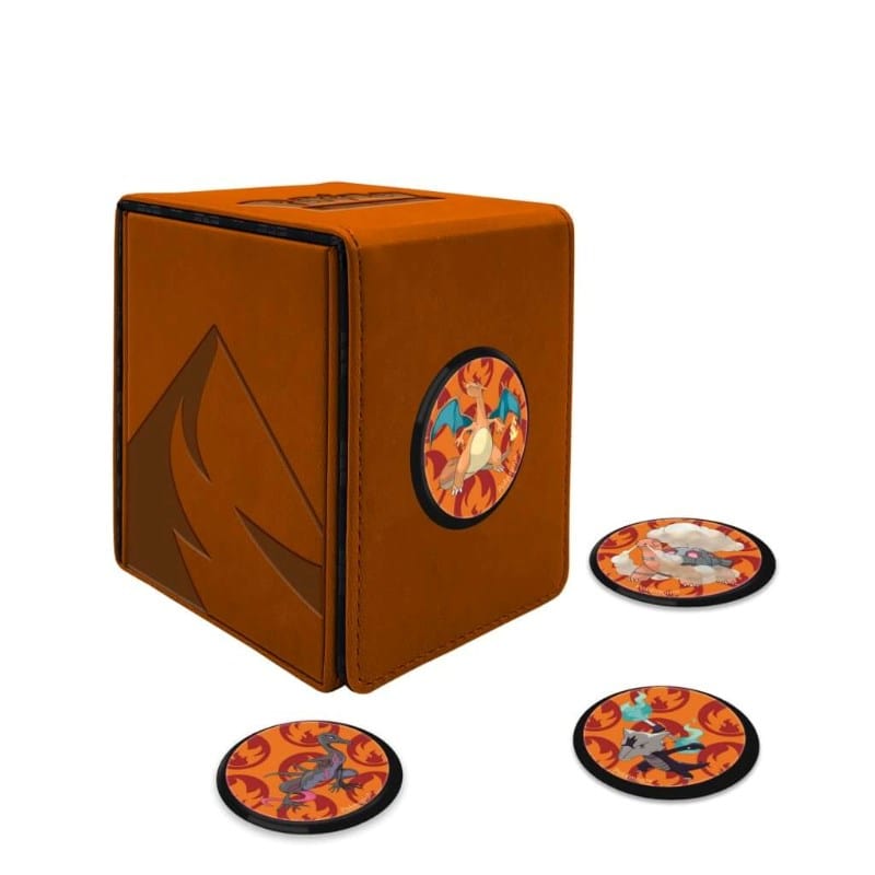 Ultra Pro Trading Card Games Deck Box - Ultra Pro Pokemon - Alcove Click - Scorching Summit (Holds 100)