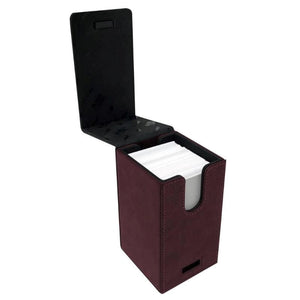 Ultra Pro Trading Card Games ULTRA PRO DECK BOX Alcove Tower Suede- Ruby