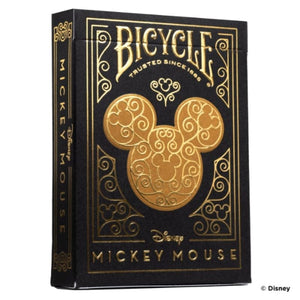 United States Playing Card Company Playing Cards Bicycle Playing Cards Disney - Black & Gold Mickey
