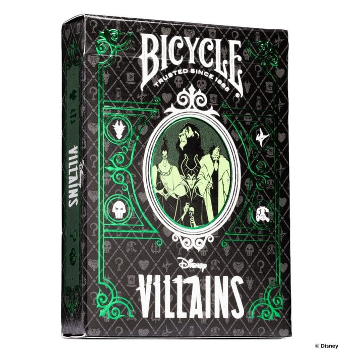 Playing Cards - Bicycle Disney Villains (Green)