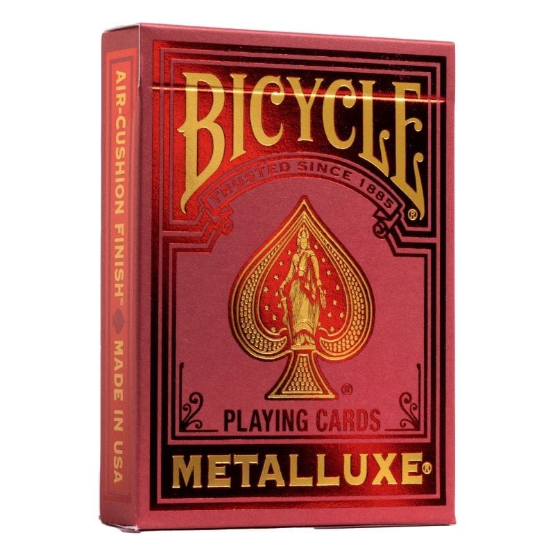 United States Playing Card Company Playing Cards Playing Cards - Bicycle Metalluxe Red