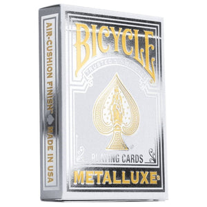 United States Playing Card Company Playing Cards Playing Cards - Bicycle Metalluxe Silver