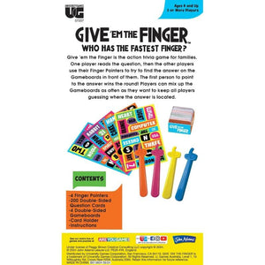 University Games Board & Card Games Give 'Em The Finger - Party Game