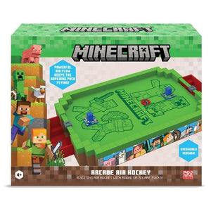 University Games Novelties Arcade Air Hockey - Minecraft Overworld Core Series