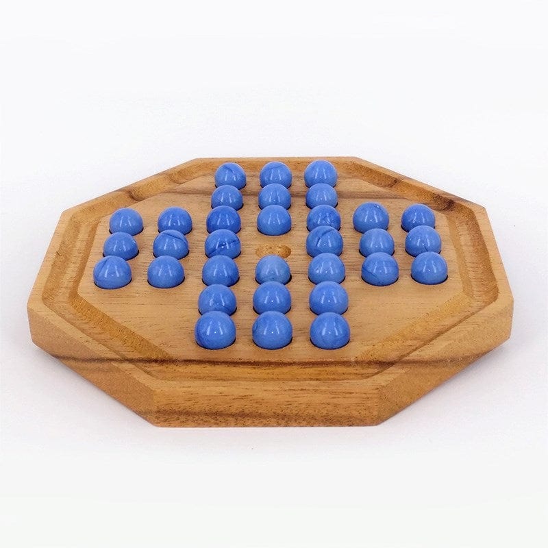 UNK Classic Games Solitaire - Marbles Wood Hexagon