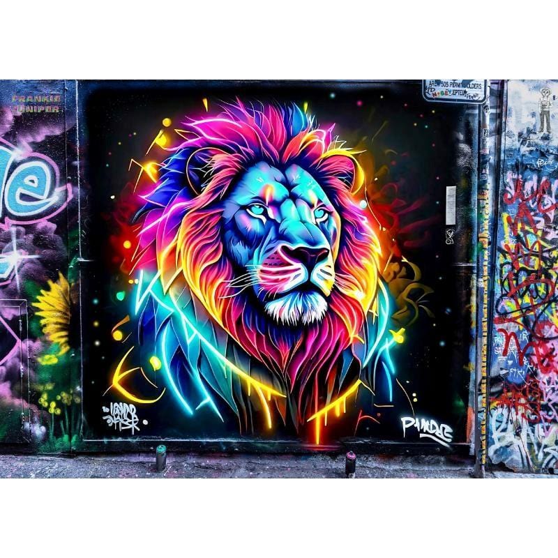UNK Jigsaws Humans of Melbourne Jigsaw Puzzle - Neon Lion (1000pc)