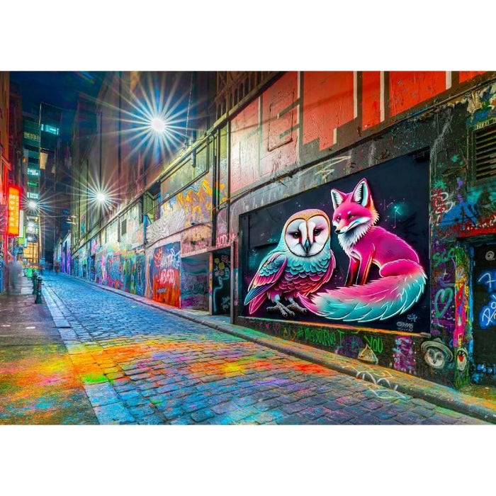 Humans of Melbourne Jigsaw Puzzle - Owl and Fox (1000pc)