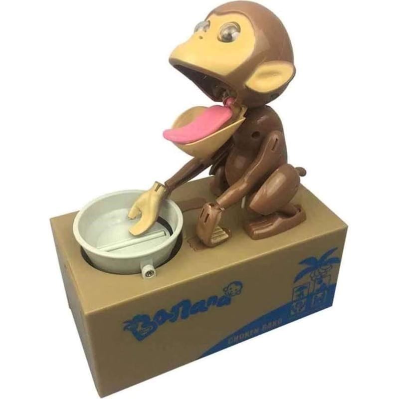 UNK Novelties Coin Stealing Monkey Money Bank