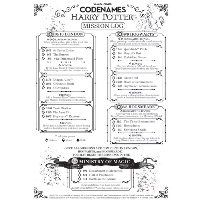 USAopoly Board & Card Games Codenames Harry Potter