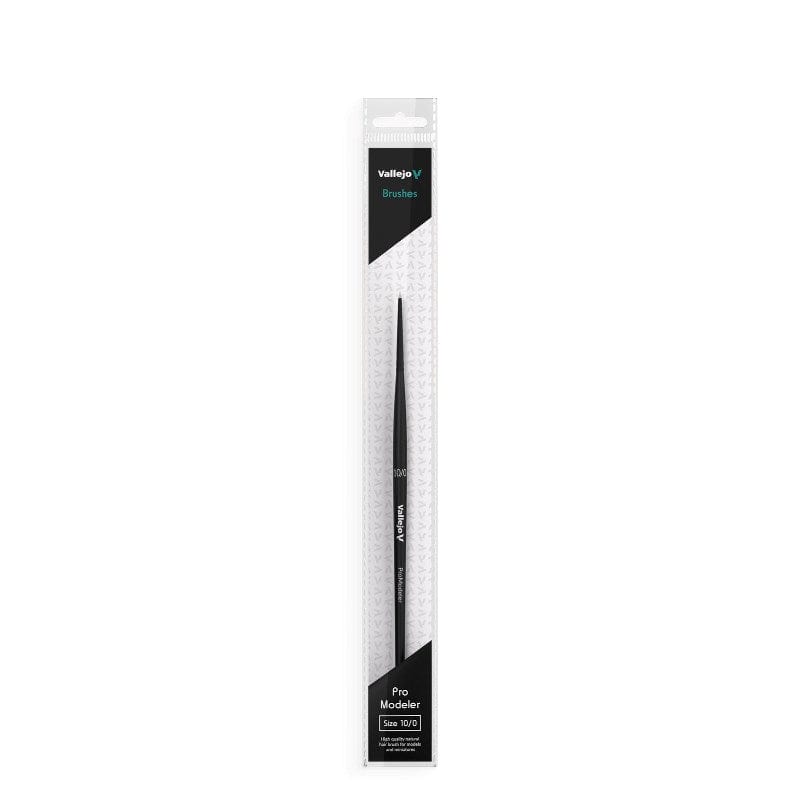 Vallejo Hobby Brush - Vallejo - Pro Modeler - Natural Hair Round Brush No. 10/0