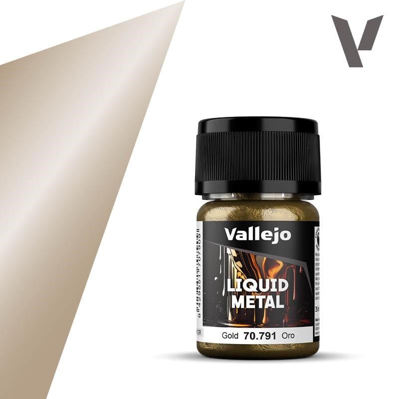 Vallejo Hobby Paint - Vallejo Liquid Metal - Gold V2 - 35ml
