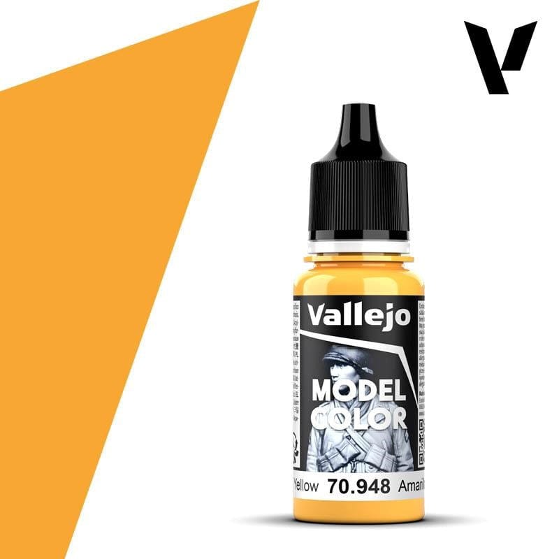Vallejo Hobby Paint - Vallejo Model Color - #028 - Golden Yellow V2