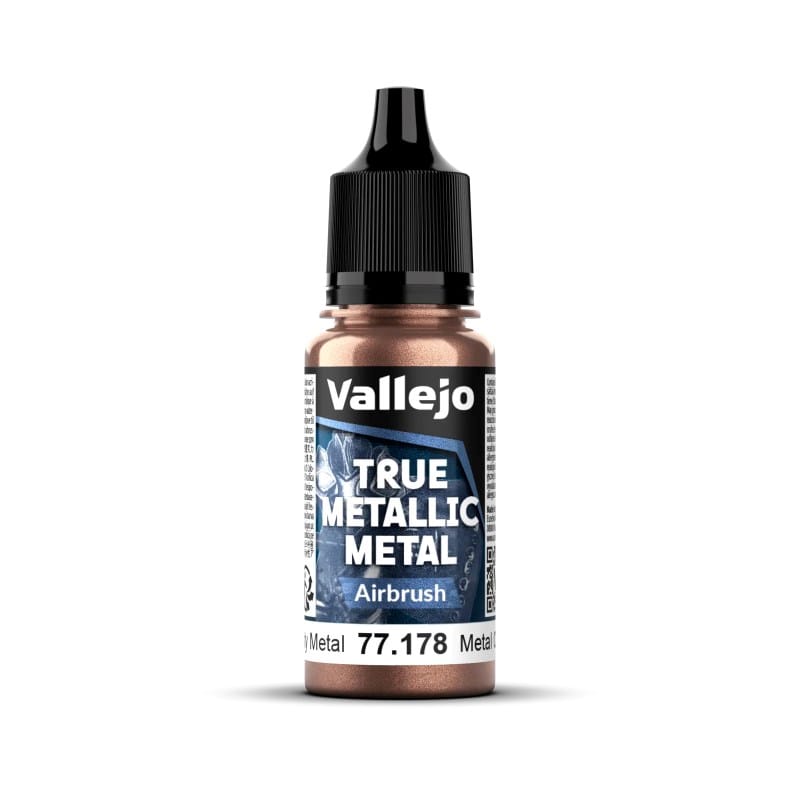 Vallejo Hobby Paint - Vallejo True Metallic Metal - Airbrush - Rusty Metal - 18 ml