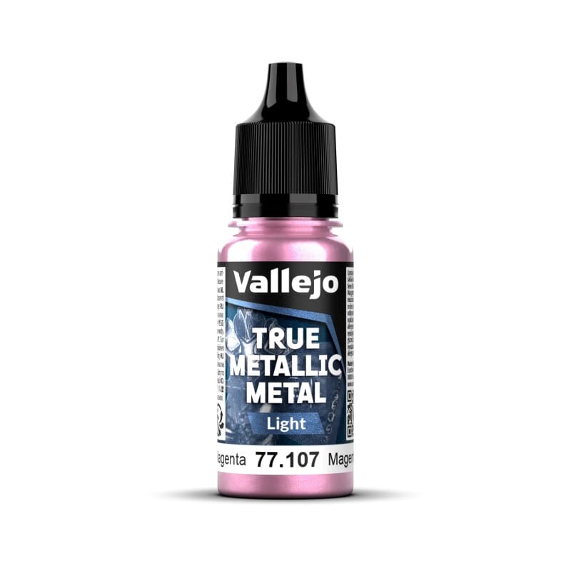 Vallejo Hobby Paint - Vallejo True Metallic Metal - Light - Crimson Magenta - 18 ml