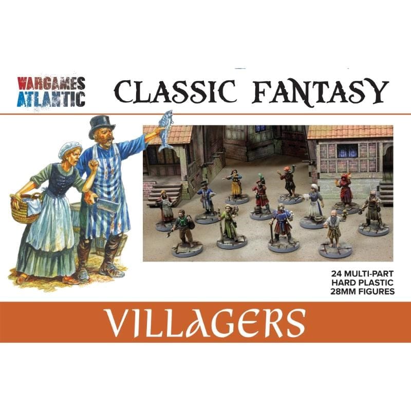 Wargames Atlantic Miniatures Wargames Atlantic - Classic Fantasy - Villagers (May 2025 Release)