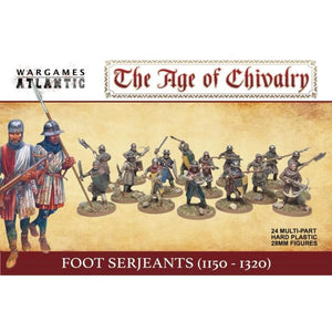 Wargames Atlantic Miniatures Wargames Atlantic - The Age of Chivalry - Foot Serjeants (1100-1320) (May 2025 Release)