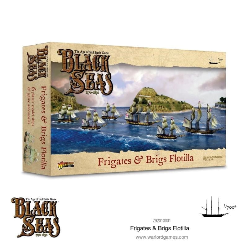 Warlord Games Miniatures Black Seas - Frigates & Brigs Flotilla