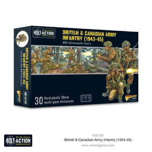 Warlord Games Miniatures Bolt Action - British - British & Canadian Infantry (1943-45) (Plastic)