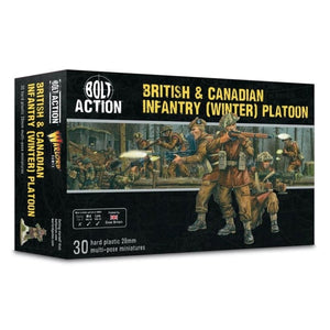 Warlord Games Miniatures Bolt Action - British - British & Canadian Infantry (Winter) Platoon (Plastic)