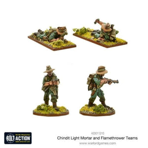 Warlord Games Miniatures Bolt Action - British - Chindit Flame Thrower And Light Mortar