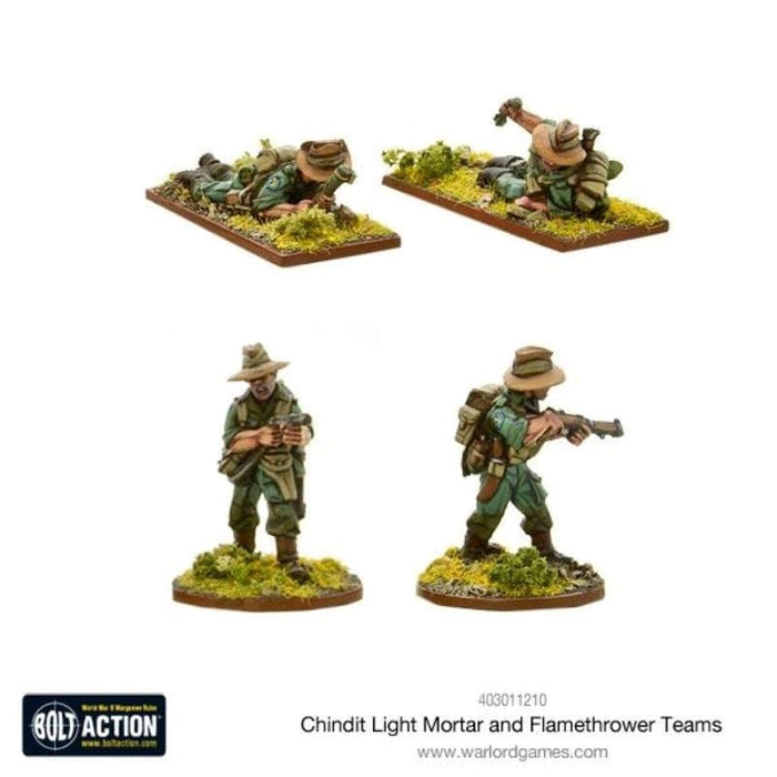 Bolt Action - British - Chindit Flame Thrower And Light Mortar