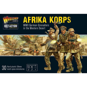 Warlord Games Miniatures Bolt Action - German - Afrika Korps Infantry (Plastic)