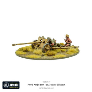 Warlord Games Miniatures Bolt Action - German - Afrika Korps - Pak 38 5cm Anti-Tank Gun