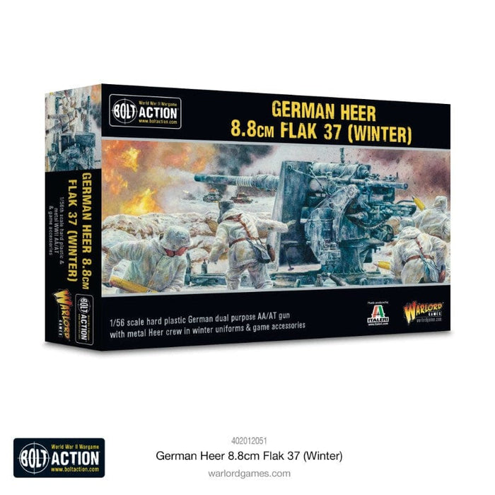 Bolt Action - German - German Heer 8.8cm Flak 37 Anti-Tank Gun (Winter) (Plastic)