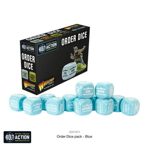 Warlord Games Miniatures Bolt Action - Order Dice - Blue (12)