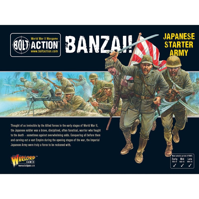 Warlord Games Miniatures Bolt Action - Starter Army - Banzai! Japanese Army