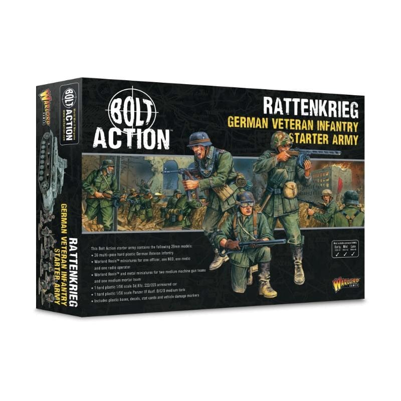 Warlord Games Miniatures Bolt Action - Starter Army - Rattenkrieg German Veteran Infantry