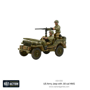 Warlord Games Miniatures Bolt Action - United States - US Army Jeep with 50 Cal HMG