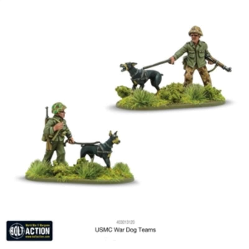 Warlord Games Miniatures Bolt Action - United States - USMC War Dog Team