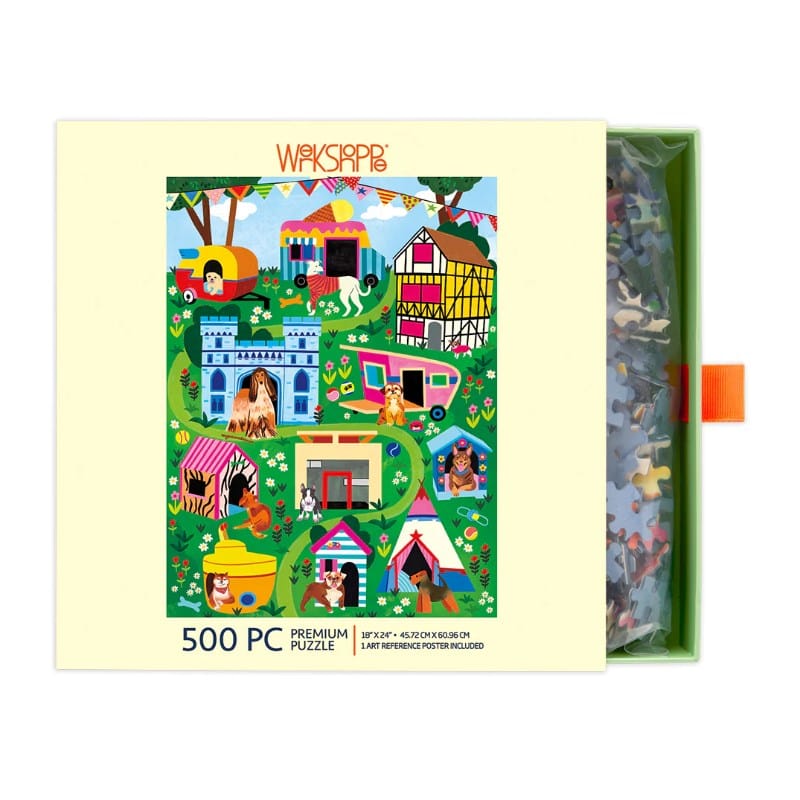 WerkShoppe Jigsaws Doggie D'House (500pc) Werkshoppe
