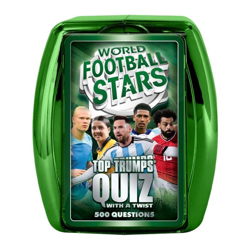 Winning Moves Australia Board & Card Games Top Trumps Quiz - World Football Stars (2025 Green)
