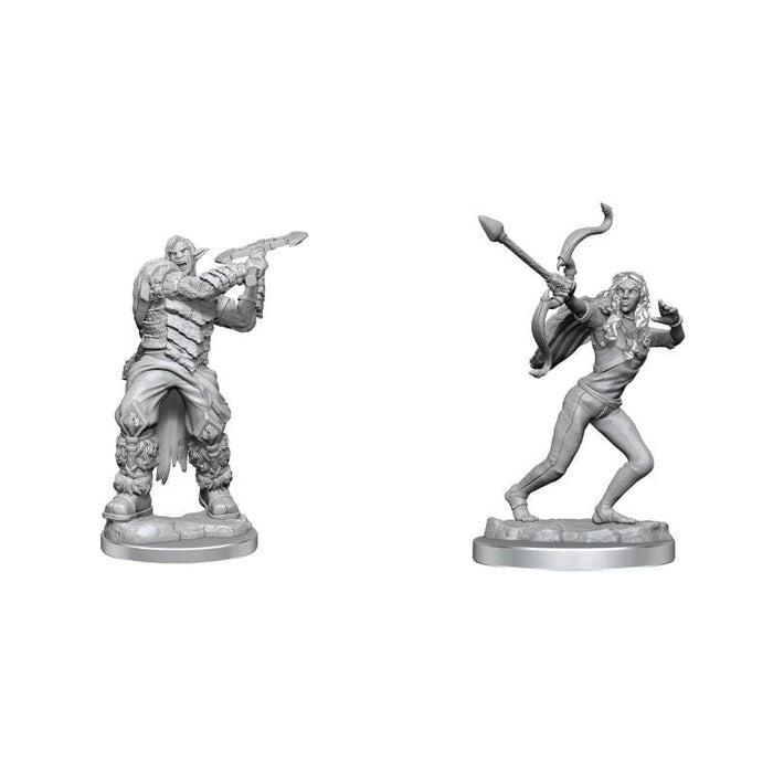 Critical Role Unpainted Miniatures - Ashari Stoneguard & Ashari Skydancer