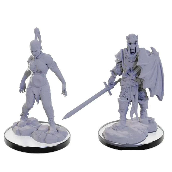 Wizkids Unpainted Miniatures - Deep Cuts - Plague Zombie & Skeletal Champion