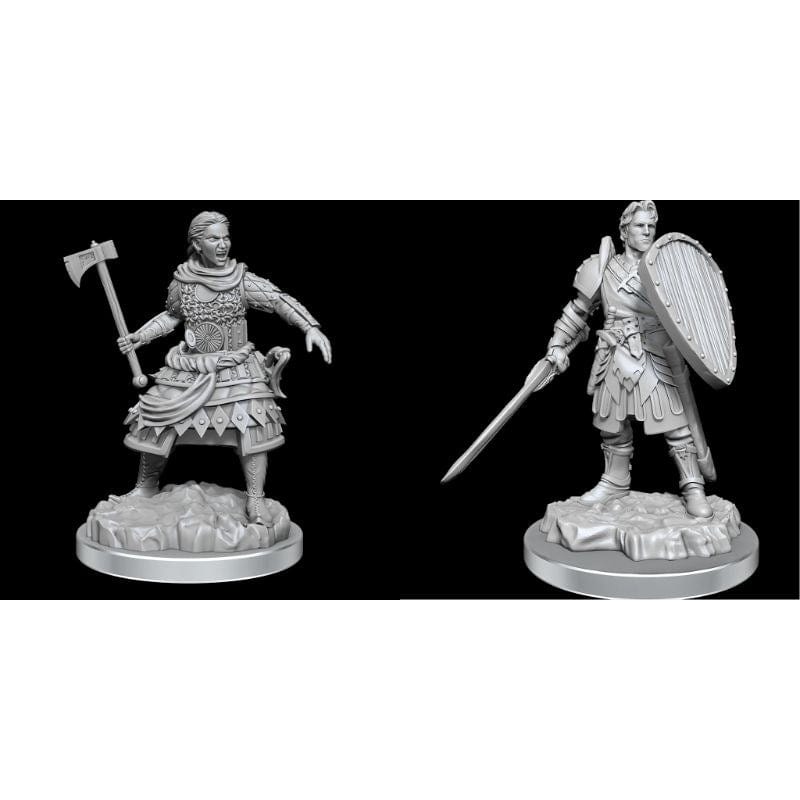 WizKids Miniatures Wizkids Unpainted Miniatures - Nolzur's - Human Fighters 2023 (July 23 Release)