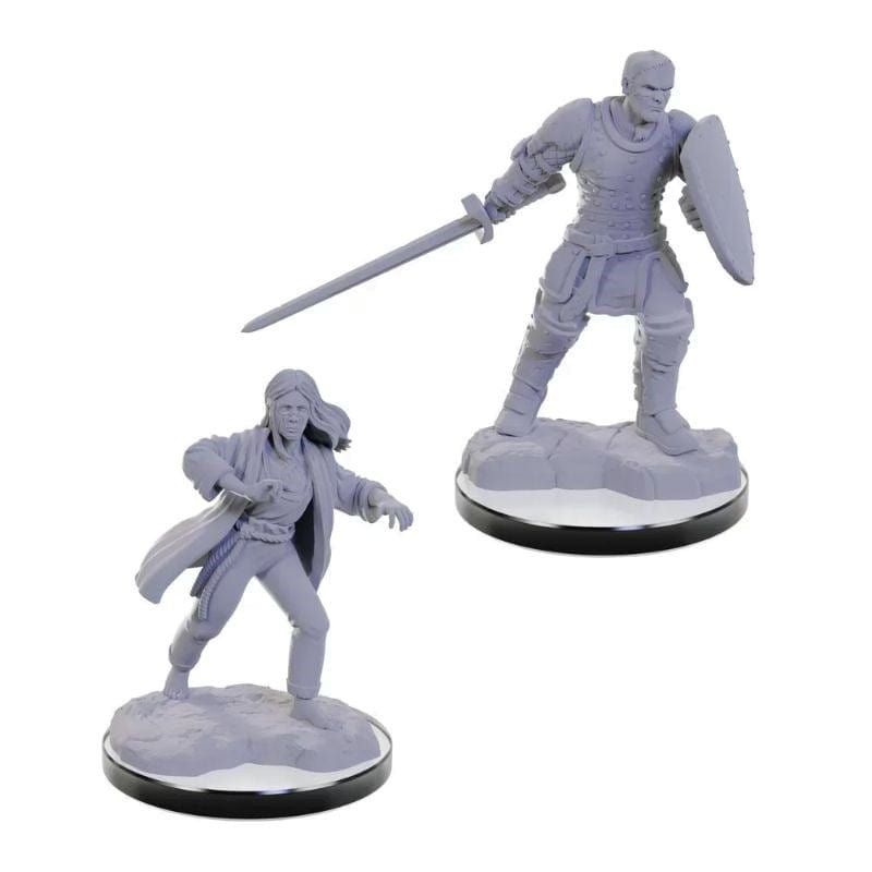 WizKids Miniatures Wizkids Unpainted Miniatures - Nolzur's - Reborn Paladin & Reborn Warlock (01/11 Release)