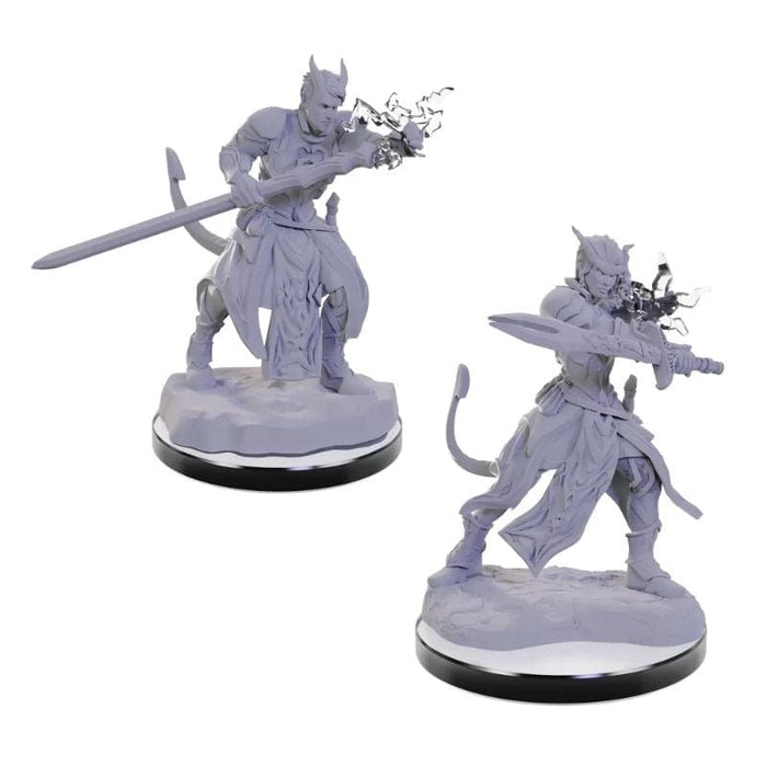 Wizkids Unpainted Miniatures - Nolzur's - Tiefling Warlocks