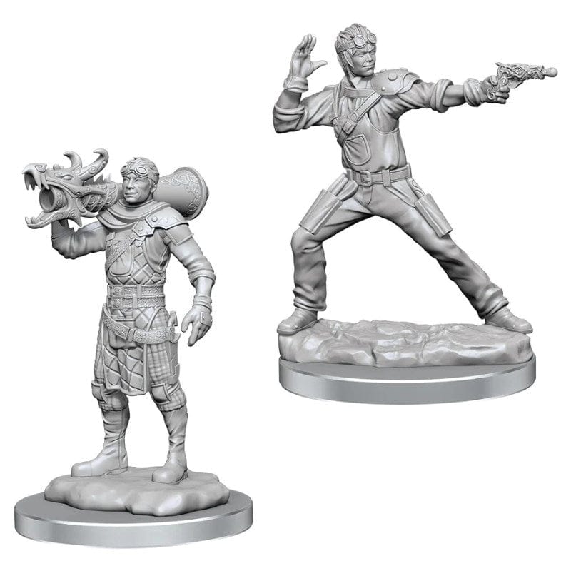 WizKids Miniatures Wizkids Unpainted Miniatures - Nolzurs - Human Artificer & Human Apprentice