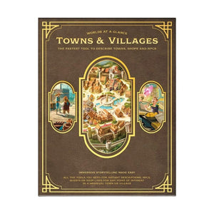 Worlds At A Glance Roleplaying Games Worlds at a Glance RPG - Towns & Villages - Kickstarter Edition (Hardcover Book)